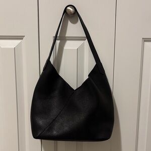 Black Portland Leather Shoulder Bag